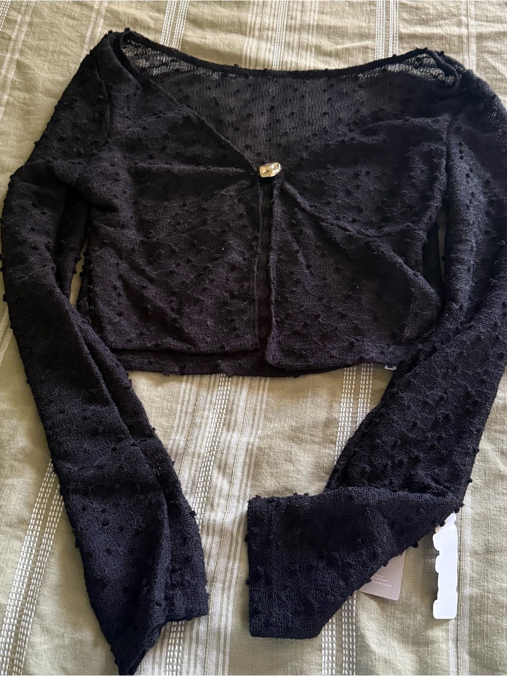 Black long sleeve blouse